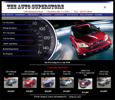 The Auto Superstore Website